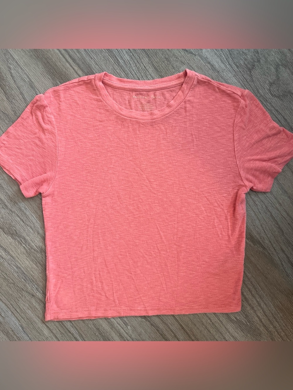 American Eagle Outfitters Coral Pink Short Sleeve Tee